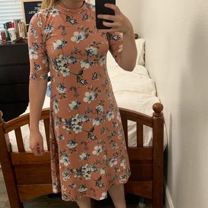 Modest loose floral dress